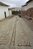 Peru, Chinchero, traditional houses built on Inca stones